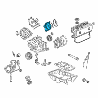 OEM 2003 Acura RL Plate, Driver Side Timing Belt Cover Diagram - 11860-P5A-000