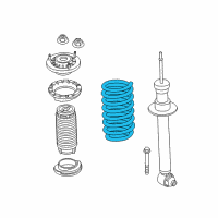 OEM 2018 BMW 530e xDrive Rear Coil Spring Diagram - 33-53-6-879-963