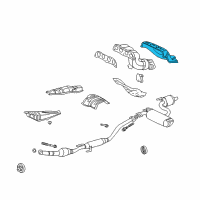 OEM 2002 Toyota Celica Heat Shield Diagram - 17167-22041