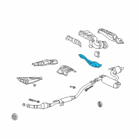 OEM 2004 Toyota Celica Heat Shield Diagram - 17168-22040