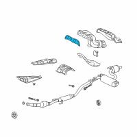 OEM 2005 Toyota Matrix Manifold Gasket Diagram - 17173-0D020