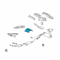 OEM 2004 Toyota Celica Heat Shield Diagram - 58327-20140