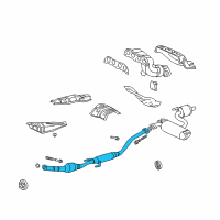 OEM 2001 Toyota Celica Pipe Assembly Diagram - 17410-22070