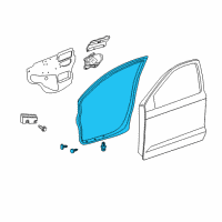 OEM 2004 Toyota Matrix Door Weatherstrip Diagram - 67862-01050