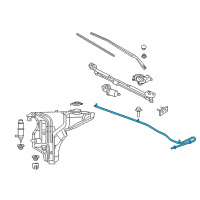 OEM Dodge Charger Hose-Windshield Washer Diagram - 68499217AA