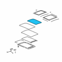 OEM 2017 Buick Envision Glass Weatherstrip Diagram - 22967974