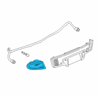 OEM 2003 Pontiac Sunfire Lamp Asm, Tail Diagram - 19299095