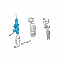 OEM 2013 Infiniti FX37 ABSORBER Kit-Shock, Front Diagram - E6110-6WY0A