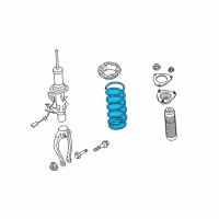 OEM 2010 Infiniti FX35 Front Spring Diagram - 54010-1CA0B