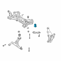 OEM 2017 Hyundai Ioniq Bushing-Crossmember Mounting Diagram - 62486-F2000