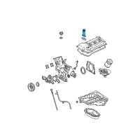 OEM 2011 Toyota FJ Cruiser Oil Filler Tube Diagram - 12190-31010