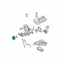 OEM Toyota Tacoma Crankshaft Damper Diagram - 13470-0P010