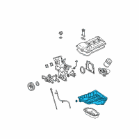 OEM 2007 Toyota 4Runner Upper Oil Pan Diagram - 12101-0P030