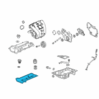 OEM Chevrolet Impala Valve Cover Seal Kit Diagram - 12609291