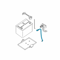 OEM 2009 Nissan Xterra Cable Assy-Battery Earth Diagram - 24080-EA200