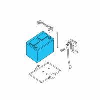 OEM Nissan Quest Batteries Diagram - 244109B90A