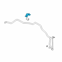 OEM 2001 Dodge Stratus Bracket-STABILIZER Bar Diagram - MR297473
