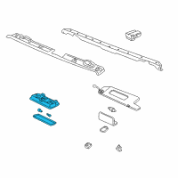 OEM 2000 Toyota Solara Map Lamp Assembly Diagram - 81260-14080-B6