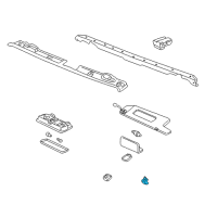 OEM 2000 Toyota Solara Sunvisor Holder Diagram - 74348-AC010-C0