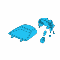 OEM 1996 Acura Integra Light Assembly, High Mount Stop (Excel Charcoal) Diagram - 34270-ST8-A12ZB