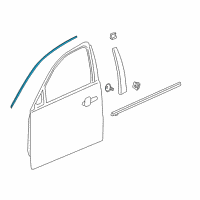 OEM 2019 Buick Regal Sportback Reveal Molding Diagram - 13463858