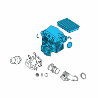 OEM 2002 BMW 745i Intake Silencer Diagram - 13-71-7-531-864