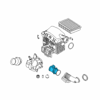 OEM BMW 745Li Mass Air Flow Sensor Diagram - 13-62-7-501-554