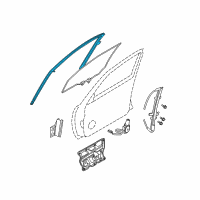 OEM Nissan Altima Glass Run Rubber-Front Door, LH Diagram - 80331-8J000