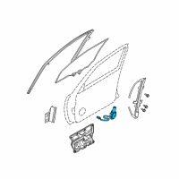 OEM 2005 Nissan Altima Motor Regulator LH Diagram - 80731-8J015