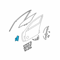 OEM 2005 Nissan Altima Glass Run Rubber-Front Door, LH Diagram - 80387-8J000