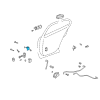 OEM 2005 Buick LeSabre Hinge Asm, Front Side Door Lower Diagram - 25716656