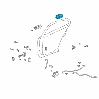OEM 2005 Buick LeSabre Handle Asm-Rear Side Door Outside Diagram - 25698991