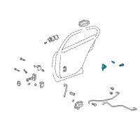 OEM Oldsmobile Aurora Lock Assembly Diagram - 25765986
