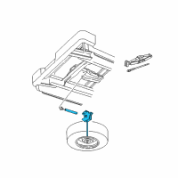 OEM 2006 Dodge Dakota WINCH-Spare Tire Carrier Diagram - 52013519AE