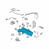 OEM Ford F-250 Super Duty Evaporator Assembly Diagram - 9C3Z-19B555-D