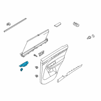 OEM 2012 Kia Sorento Rear Power Window Sub Right Switch Assembly Diagram - 935801U500VA