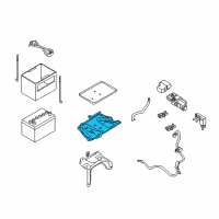 OEM 2009 Nissan Murano Bracket-Battery Diagram - 64860-1AA0A