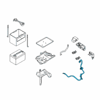 OEM 2015 Nissan Quest Cable Assy-Battery Earth Diagram - 24080-4AY0A