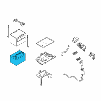 OEM Infiniti Q70 Battery Diagram - 24410-1MA1A