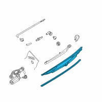 OEM 2006 BMW X5 Wiper Blade Diagram - 61-62-7-074-477