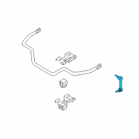 OEM 2008 Nissan 350Z Rod Assy-Connecting, Stabilizer Diagram - 54668-AL502