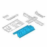 OEM 2013 Hyundai Elantra GT Panel Assembly-Center Floor, Center Diagram - 65113-A5000