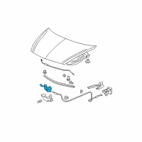 OEM 2008 Honda Fit Lock Assembly, Hood (Security Switch) Diagram - 74120-SLN-A12