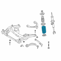 OEM 2016 BMW M6 Gran Coupe Coil Springs Diagram - 31336796791