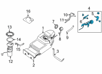 OEM 2020 Nissan Frontier Tube Assy-Filler Diagram - 17221-9BT0A