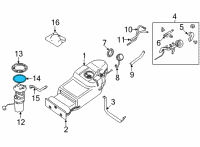 OEM 2018 Nissan Frontier Packing Fuel Gauge Diagram - 17342-EA000