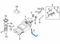 OEM 2010 Nissan Xterra Band Assy-Fuel Tank Mounting Diagram - 17406-EA000