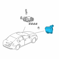 OEM 2019 Acura TLX Unit Assembly, Eps Diagram - 39980-TZ4-A73