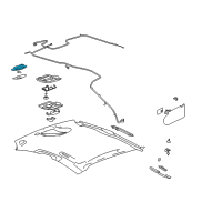 OEM 2006 Pontiac Grand Prix Lamp Asm-Dome *Light Opel Gray Diagram - 10317859