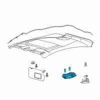 OEM Ford Dome Lamp Assembly Diagram - AE8Z-13776-AA